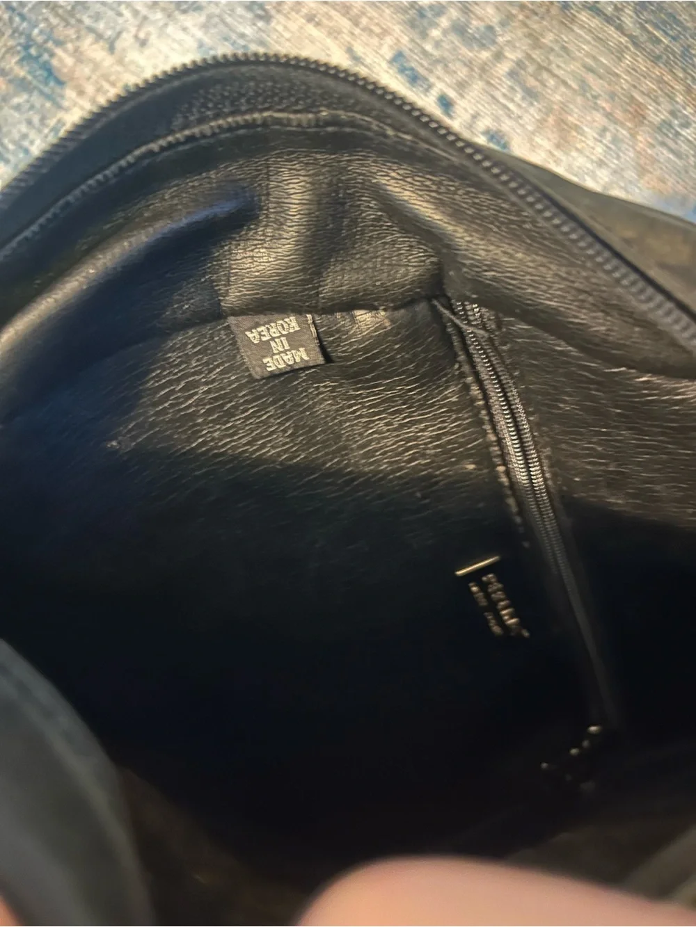 Gorgeous Perlina Black Leather Sling Backpack